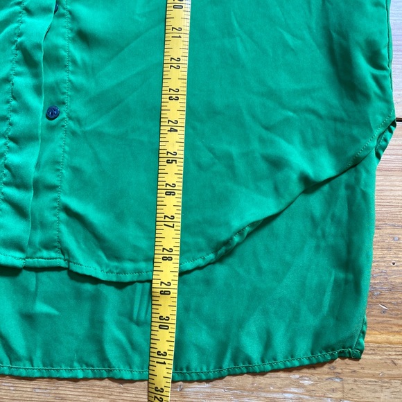 3.1 Phillip Lim Target Silky Emerald Button Down - Picture 5 of 7